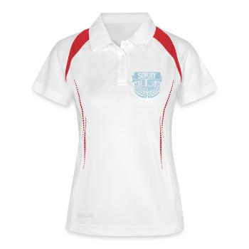 sorry in not listening - Women's Polo breathable - white/navy - Front