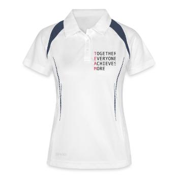 Team - Women's Polo breathable - white/navy - Front