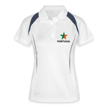 portuguese star - Women's Polo breathable - white/navy - Front