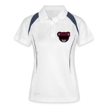 baer - Frauen Polo atmungsaktiv - Weiß/Navy - Vorne