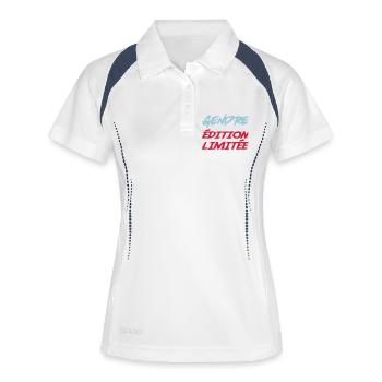 GENDRE édition limitée - Polo respirant Femme - blanc/marine - Devant