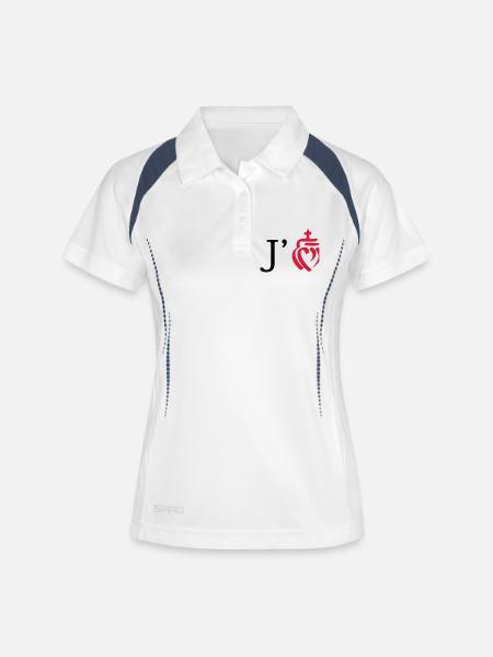 jaime la vendee - Women's Polo breathable - white/navy
