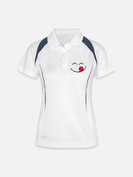 Delicious - Women's Polo breathable - white/navy
