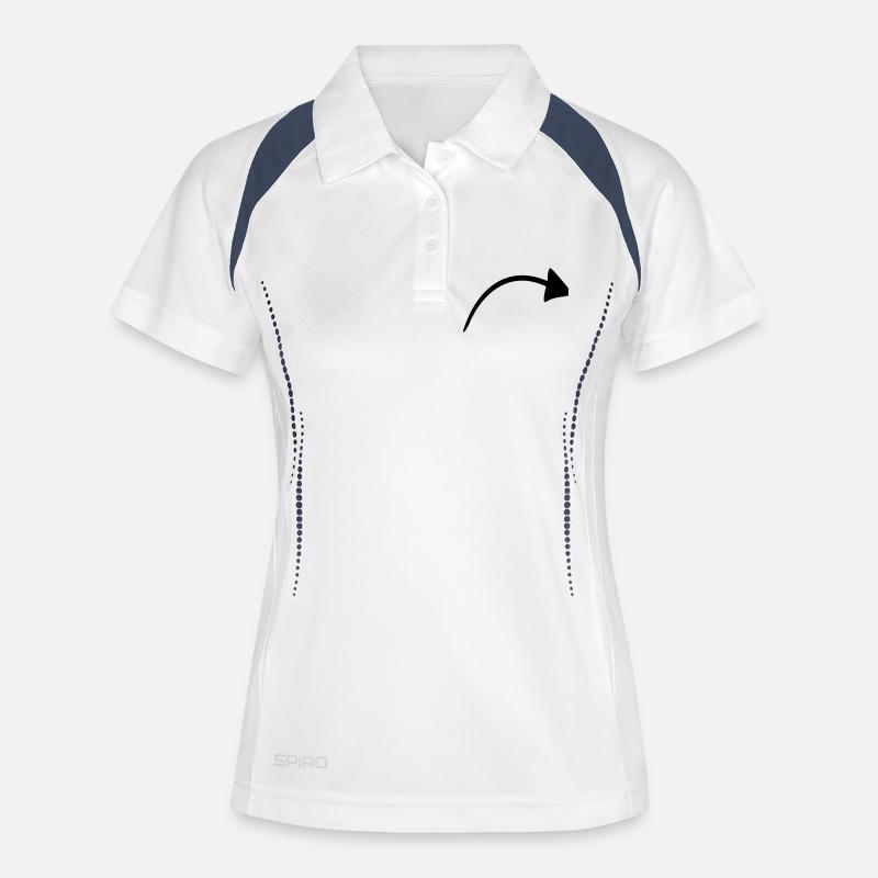 arrow - Women's Polo breathable - white/navy