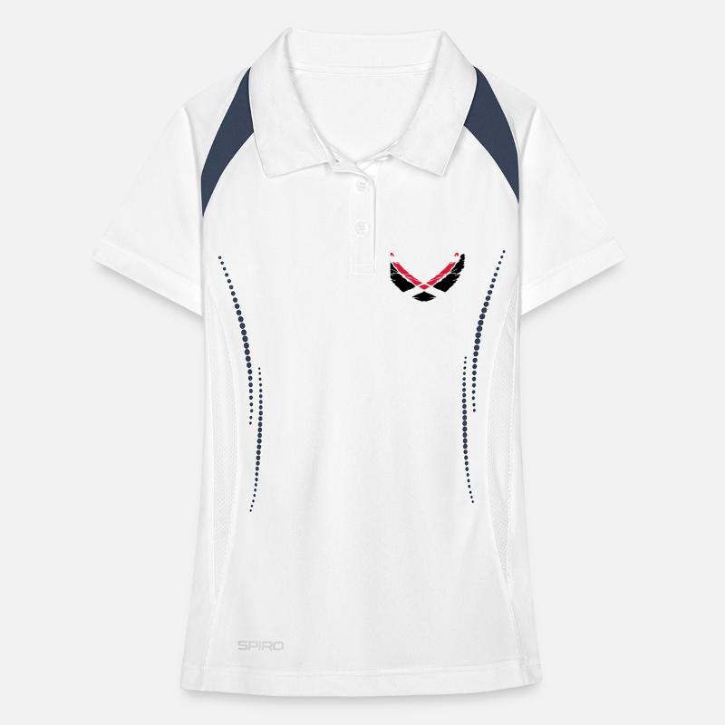 Cercle de modèle de formulaire U Polo respirant Femme