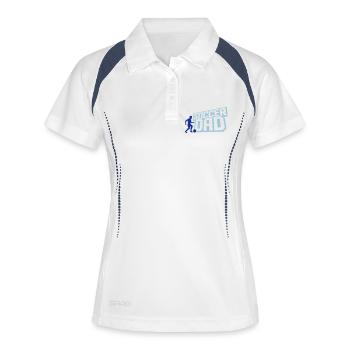 Kicker Soccer Dad Logo - Polo respirant Femme - blanc/marine - Devant