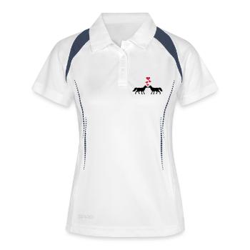 Renard - Polo respirant Femme - blanc/marine - Devant