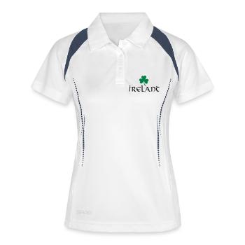 Ireland - St. Patrick's Day - Polo respirant Femme - blanc/marine - Devant