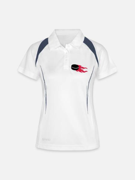 Hockey - Women's Polo breathable - white/navy