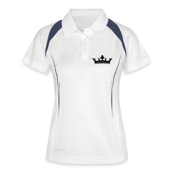 couronne / crown (1c) - Polo respirant Femme - blanc/marine - Devant
