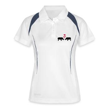 Rhinos - Women's Polo breathable - white/navy - Front
