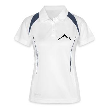 Mountain - Polo respirant Femme - blanc/marine - Devant