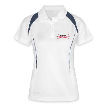 Happy Birthday - Women's Polo breathable - white/navy - Front