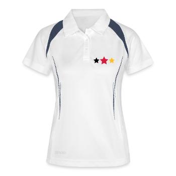 WM Sterne - Women's Polo breathable - white/navy - Front