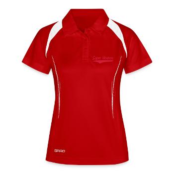 Super Nounou ! - Polo respirant Femme - blanc/marine - Devant