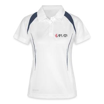 Captain Logo - Women's Polo breathable - white/navy - Front