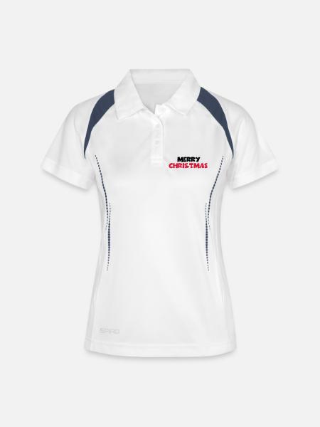Merry christmas - Women's Polo breathable - white/navy