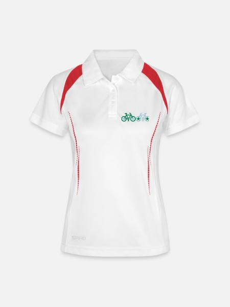 tandem - Women's Polo breathable - white/navy