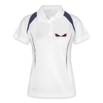 eyes - Women's Polo breathable - white/navy - Front