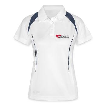 Herzlich Willkommen (2c) - Women's Polo breathable - white/navy - Front
