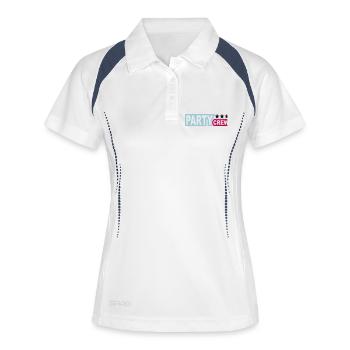 Party Crew Fun Stars Celebrate Team Friends Member - Women's Polo breathable - white/navy - Front