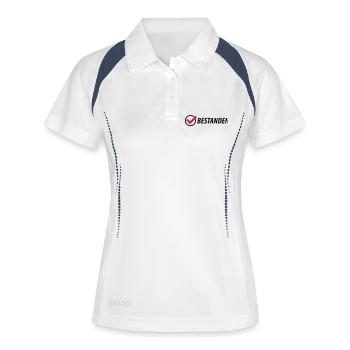 bestanden__f2 - Polo respirant Femme - blanc/marine - Devant