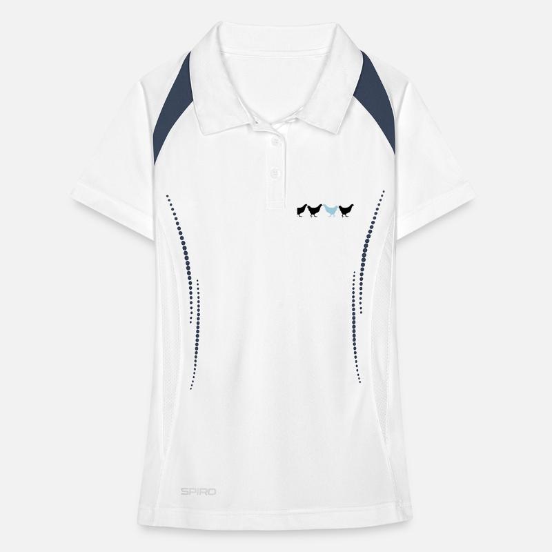 Être différent Huhn Polo respirant Femme