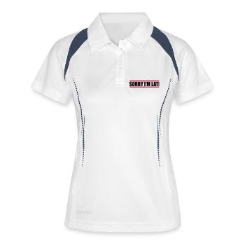Design Sorry In - Women's Polo breathable - white/navy - Front
