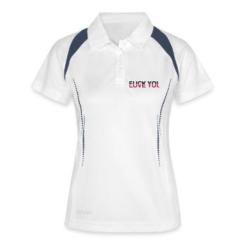 Fuck You - Love You by MEOW - Women's Polo breathable - white/navy - Front