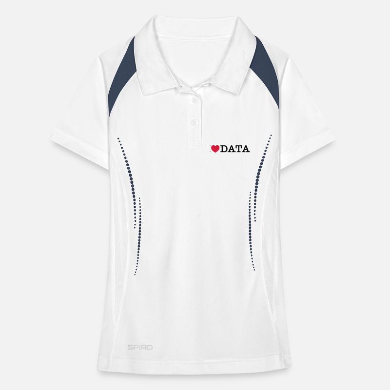I Love Data Polo respirant Femme
