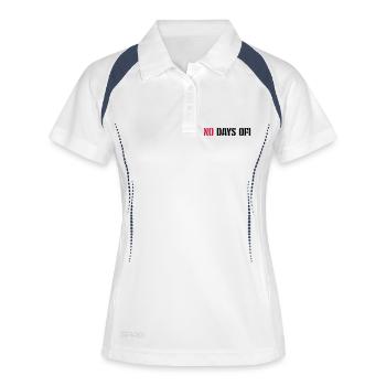 pas de jours de congé devis - Polo respirant Femme - blanc/marine - Devant