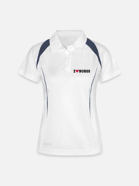 Norway - Women's Polo breathable - white/navy