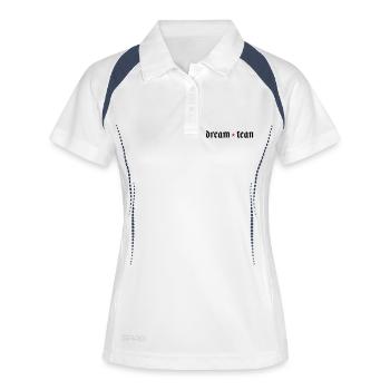 Équipe de rêve - Polo respirant Femme - blanc/marine - Devant