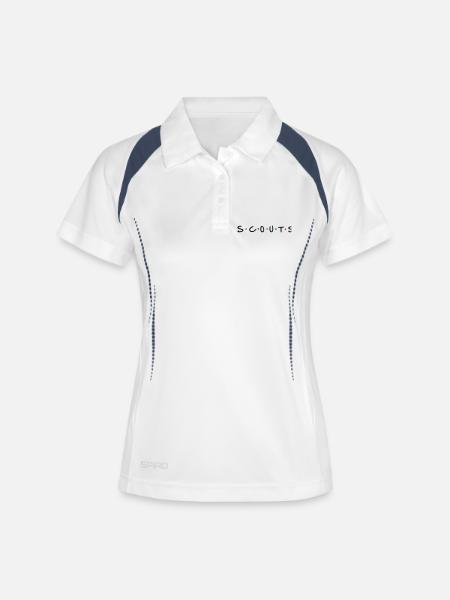 Scouts - Women's Polo breathable - white/navy