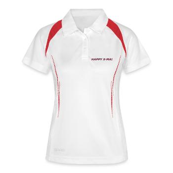 Christmas gift idea gift - Women's Polo breathable - white/navy - Front