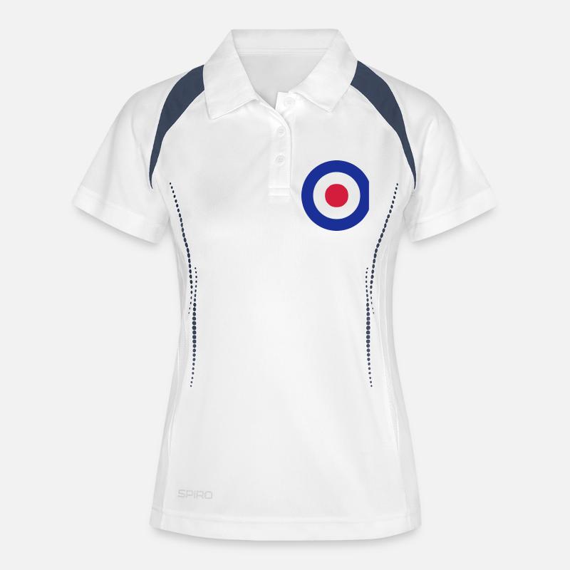Mod - Women's Polo breathable - white/navy