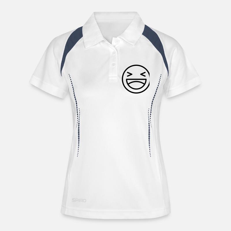Laughter Gift Idea - Women's Polo breathable - white/navy