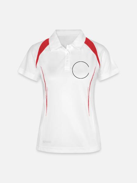 Simpler circle - Women's Polo breathable - white/navy