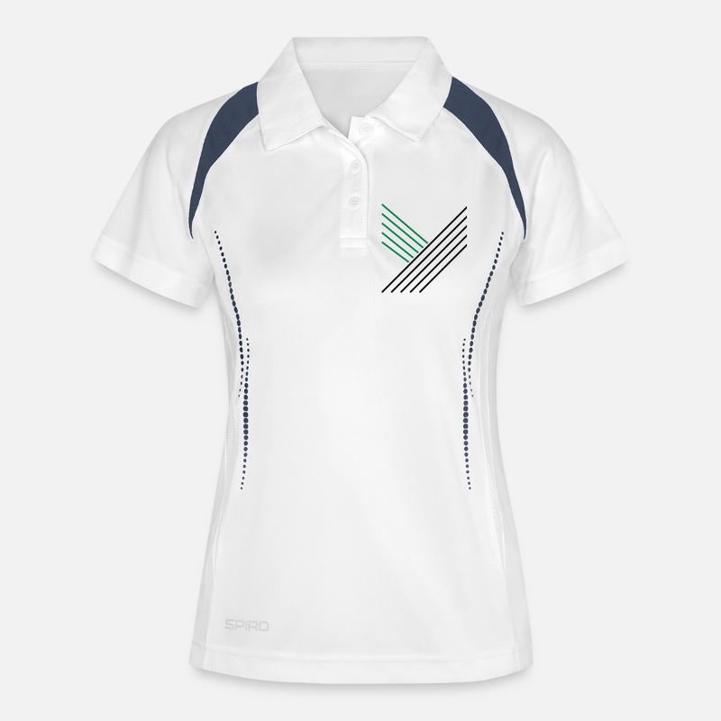 Y 2 - Women's Polo breathable - white/navy