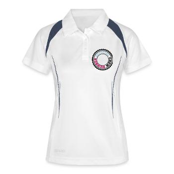 Stempel membres équipage officiel - Polo respirant Femme - blanc/marine - Devant