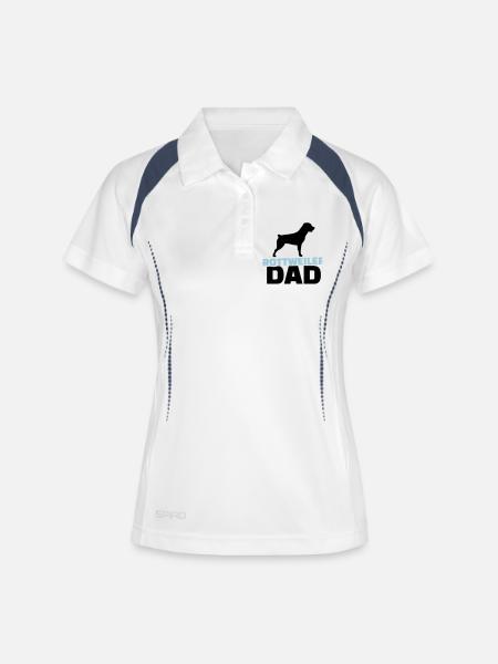 Rottweiler Dad - Women's Polo breathable - white/navy