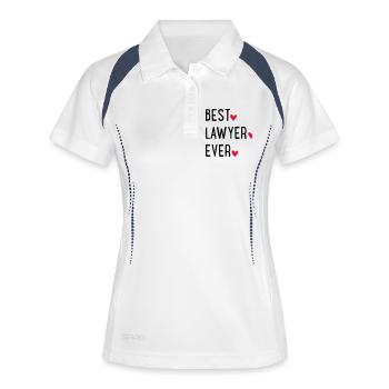 Avocat - Polo respirant Femme - blanc/marine - Devant