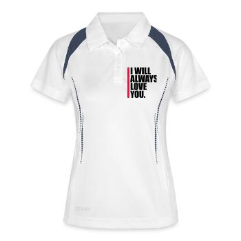 I will always love - Women's Polo breathable - white/navy - Front