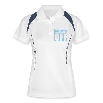 pas de jours de congé devis - Polo respirant Femme - blanc/marine - Devant