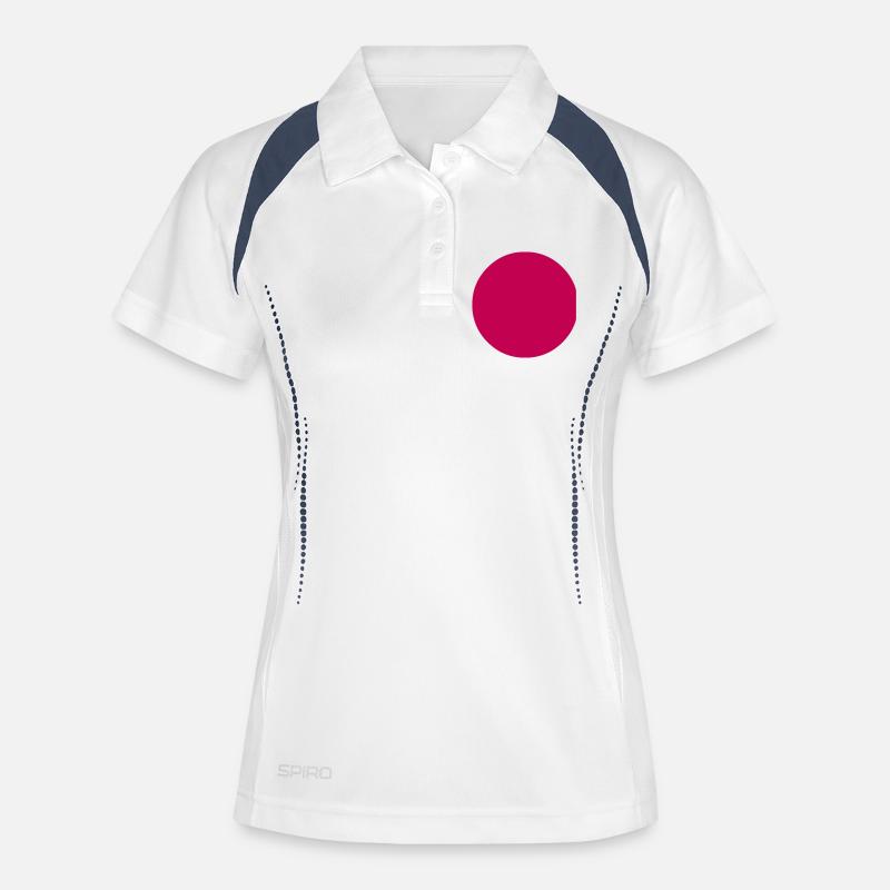 circle - Women's Polo breathable - white/navy