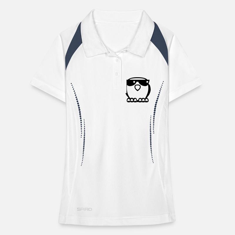 Coole Eule Frauen Polo atmungsaktiv
