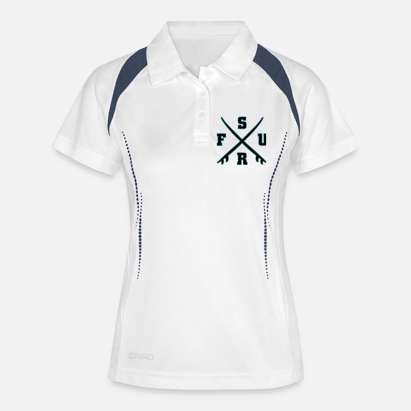 Surf Logo - Women's Polo breathable - white/navy