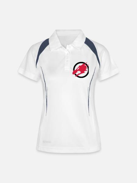 Fire Dragons - Women's Polo breathable - white/navy