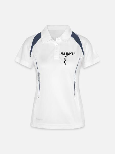Freediver - Women's Polo breathable - white/navy