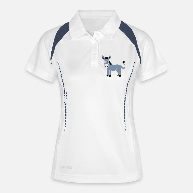 Donkey - Women's Polo breathable - white/navy